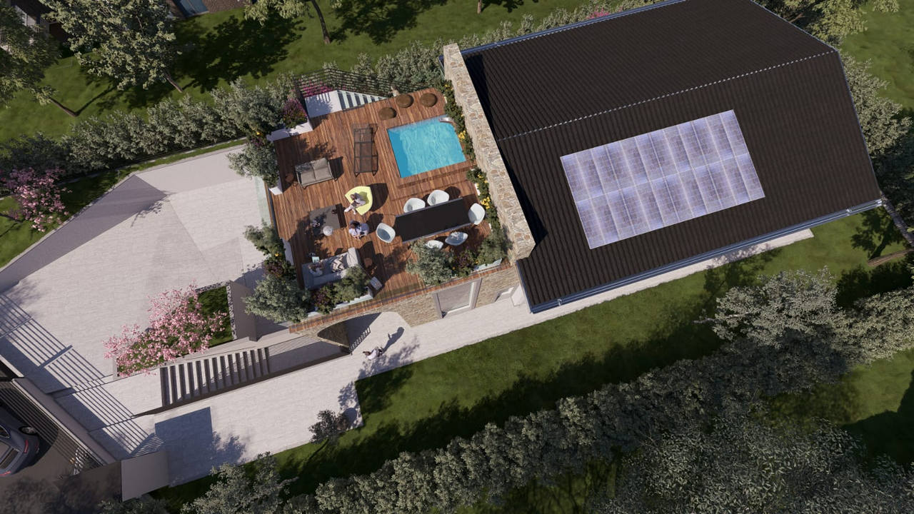 pioggia costruzioni villa in costruzione